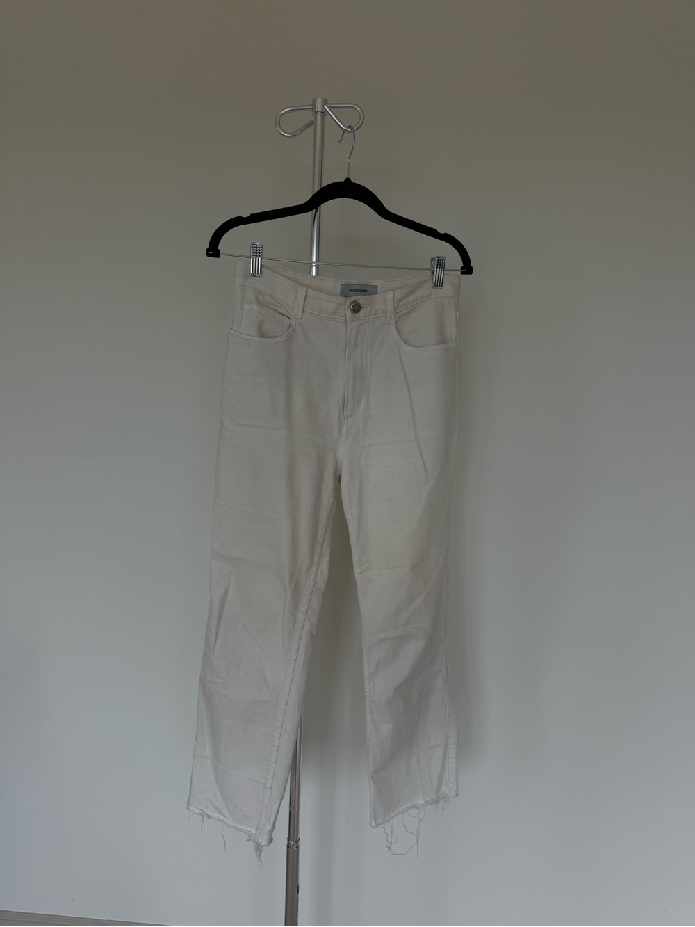Rachel Comey Cream Ankle-Length Straight Jeans